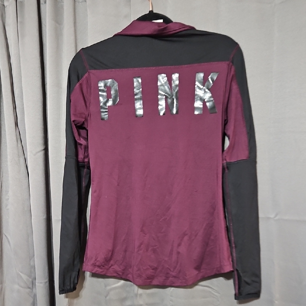 PINK Victoria's Secret Long Sleeve Top - Black and Purple
